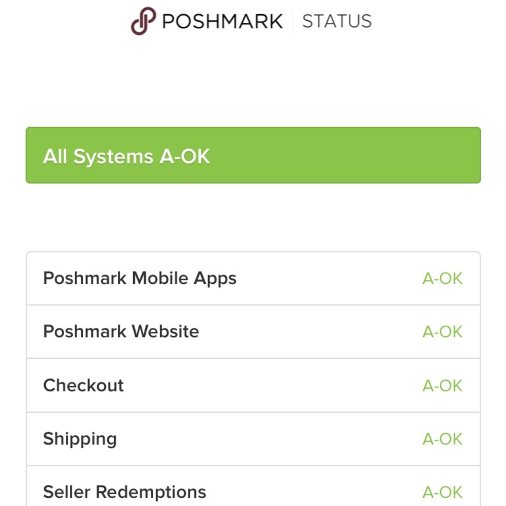 Poshmark Status ! ✅